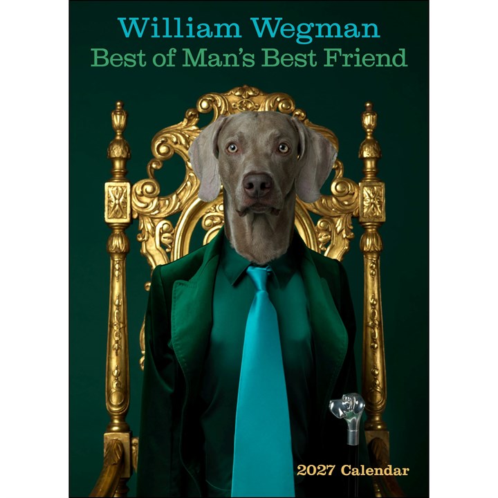 William Wegman, Best of Man’s Best Friend Deluxe Calendar 2027