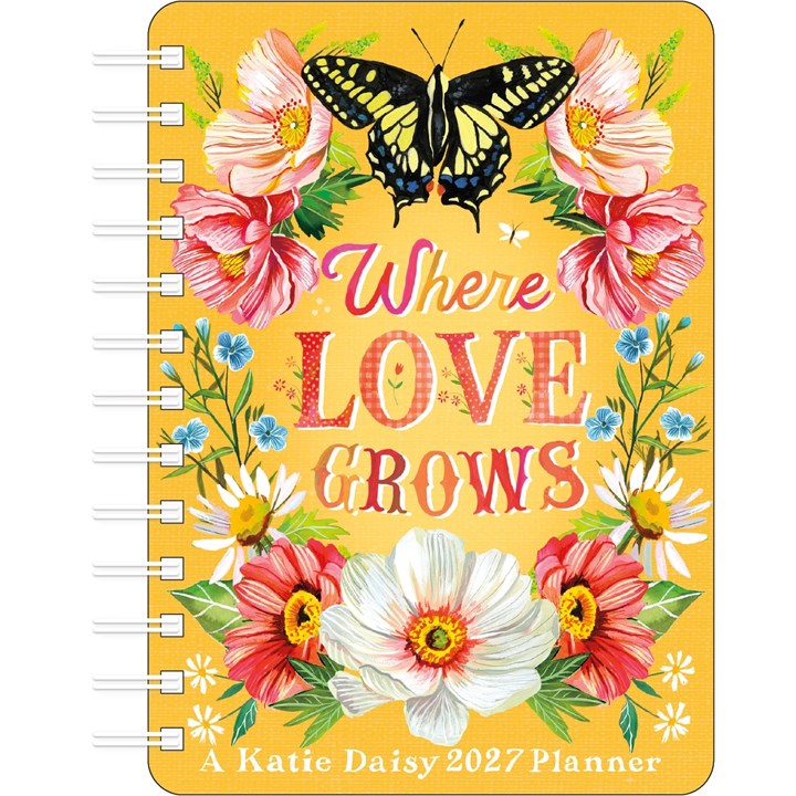 Katie Daisy, Where Love Grows A5 Diary 2027