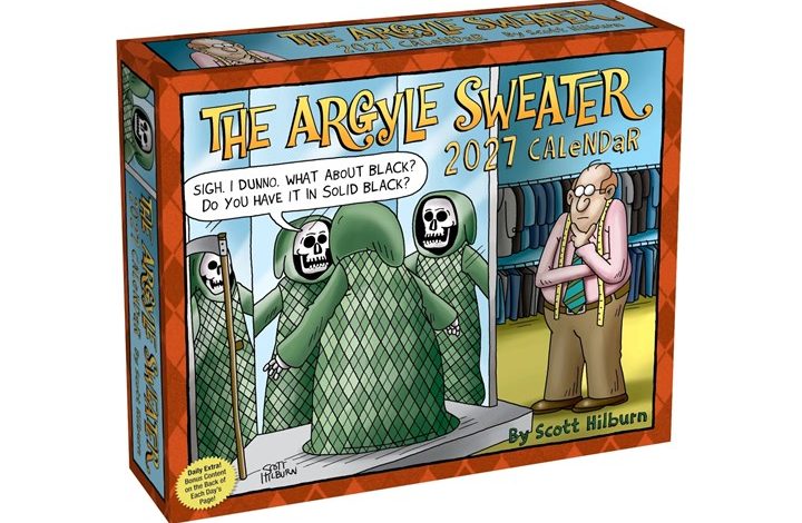 The Argyle Sweater Desk Calendar 2027