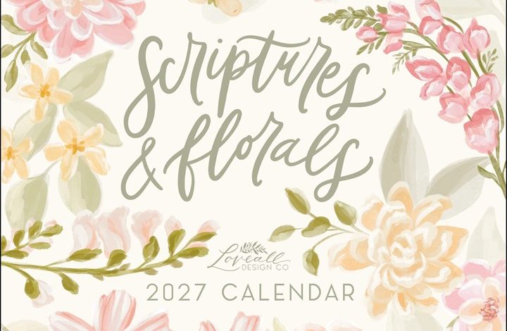 Scriptures & Florals Calendar 2027