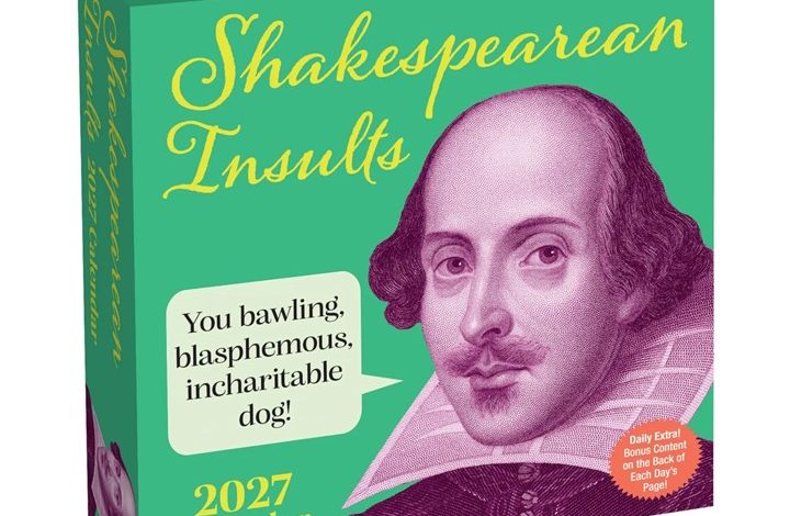 Shakespearean Insults Desk Calendar 2027