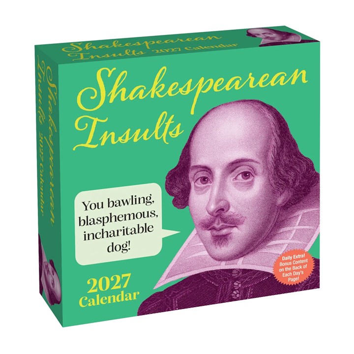 Shakespearean Insults Desk Calendar 2027
