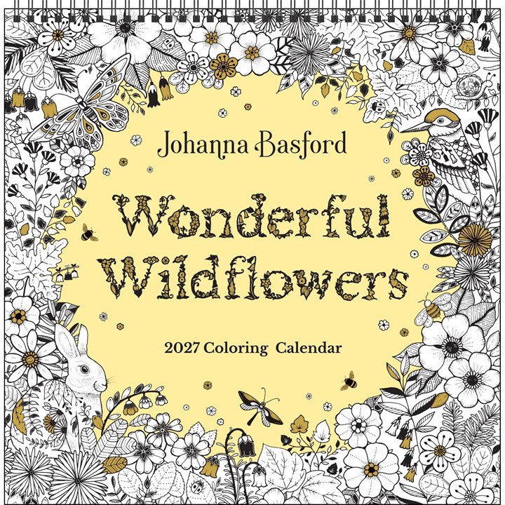 Johanna Basford, Wonderful Wildflowers Colouring Calendar 2027