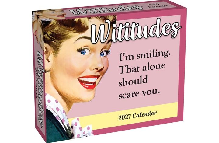 Wititudes Desk Calendar 2027