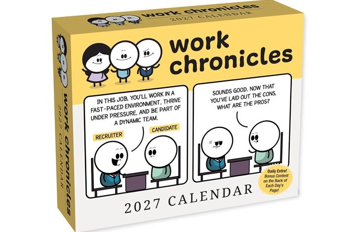 Work Chronicles Desk Calendar 2027