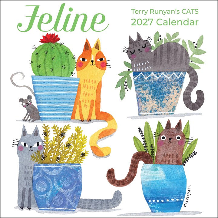 Feline, Terry Runyans Cats Calendar 2027