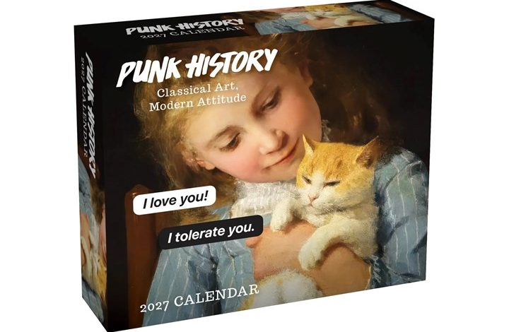 Punk History Desk Calendar 2027