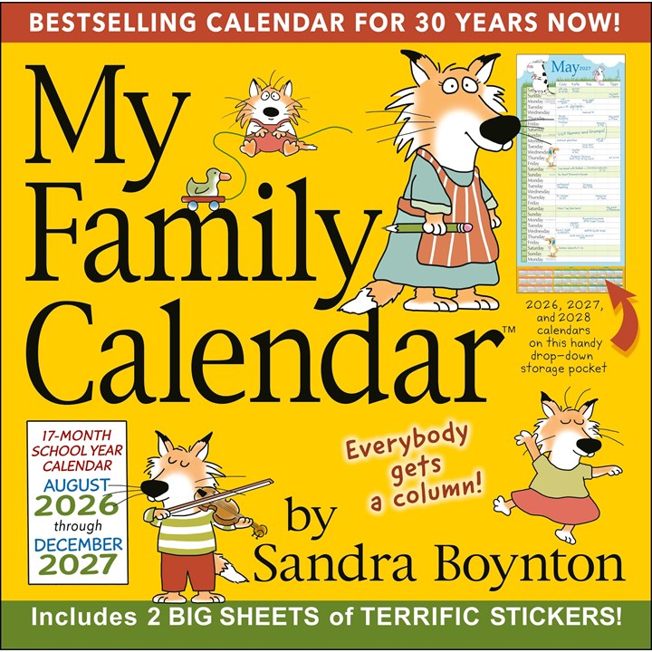 Sandra Boynton, My Family Calendar 2026 – 2027