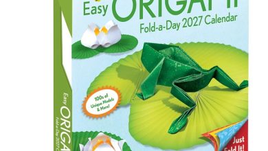 Easy Origami Desk Calendar 2027