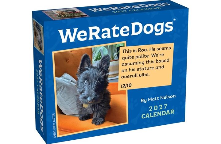 We Rate Dogs Desk Calendar 2027