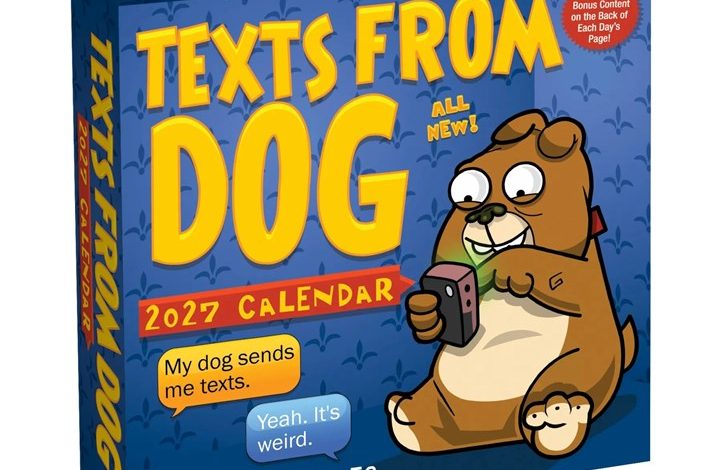 Texts From Dog Desk Calendar 2027