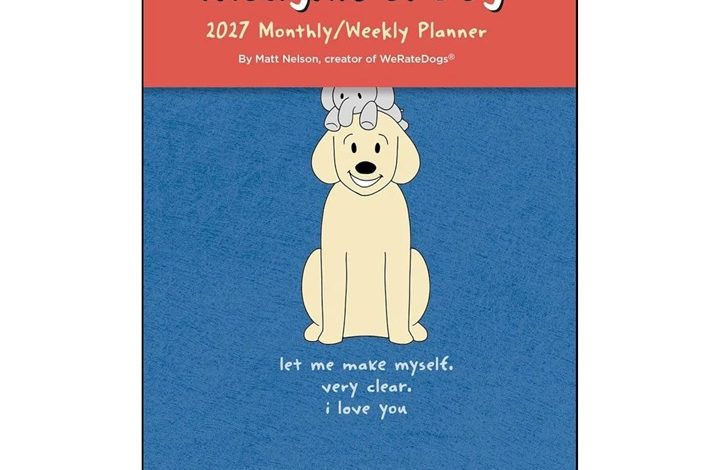 Thoughts Of Dog A5 Diary 2027