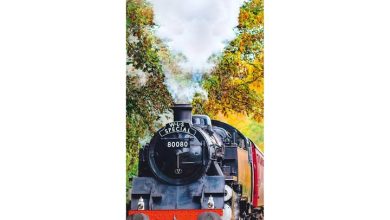 Steam Trains Slim Calendar 2027