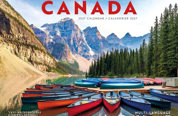 Canada A4 Calendar 2027
