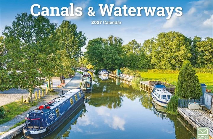 Canals &Waterways A4 Calendar 2027