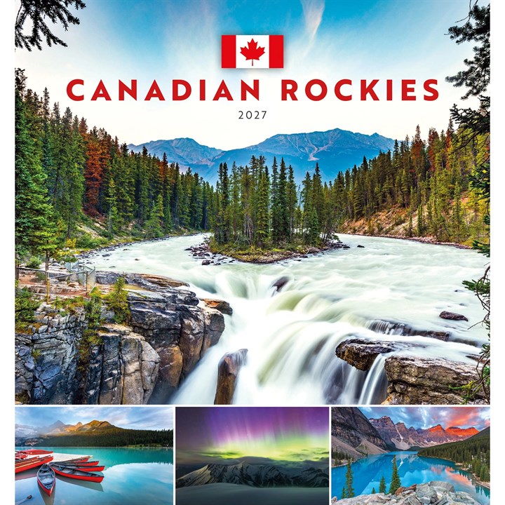 Canadian Rockies Easel Desk Calendar 2027