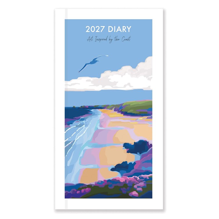 Becky Bettesworth, British Coastlines Deluxe Slim Diary 2027