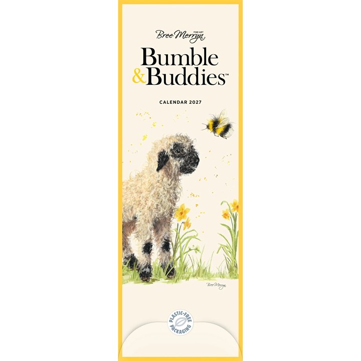 Bree Merryn, Bumble & Buddies Slim Calendar 2027