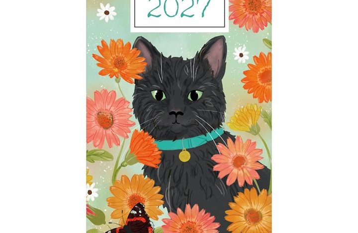 Cats Illustrated Slim Diary 2027