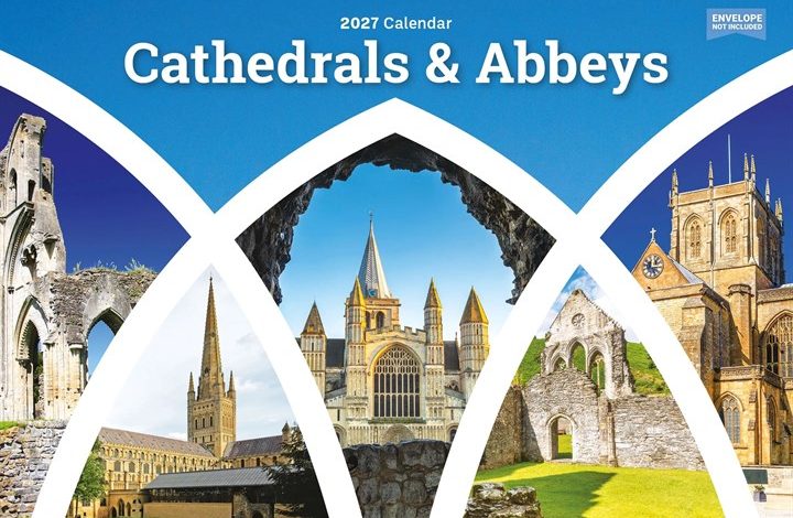 Cathedrals & Abbeys A5 Calendar 2027