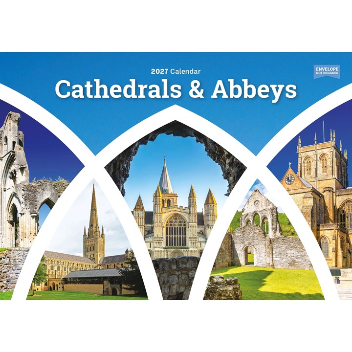 Cathedrals & Abbeys A5 Calendar 2027