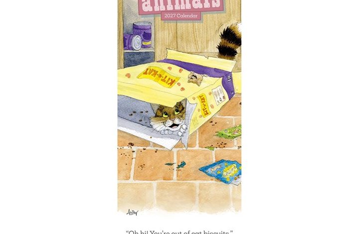 Alison's Animals Slim Calendar 2027