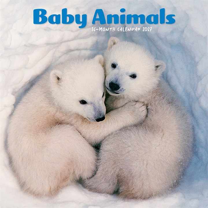 Baby Animals Mini Calendar 2027