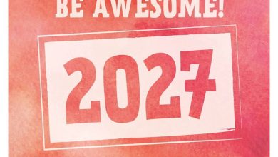 Be Organised & Be Awesome Easel Desk Calendar 2027