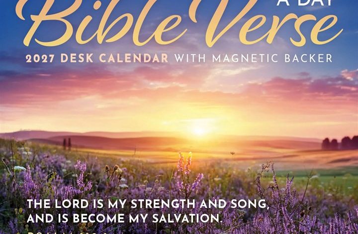 Bible Verse A Day Mini Desk Calendar 2027