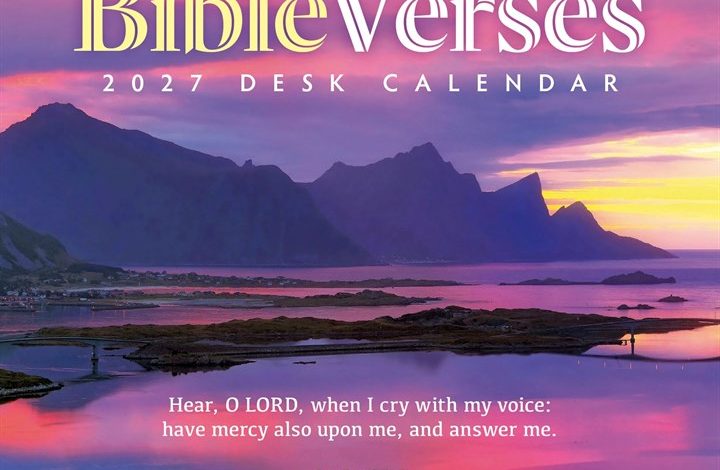 Bible Verses Desk Calendar 2027