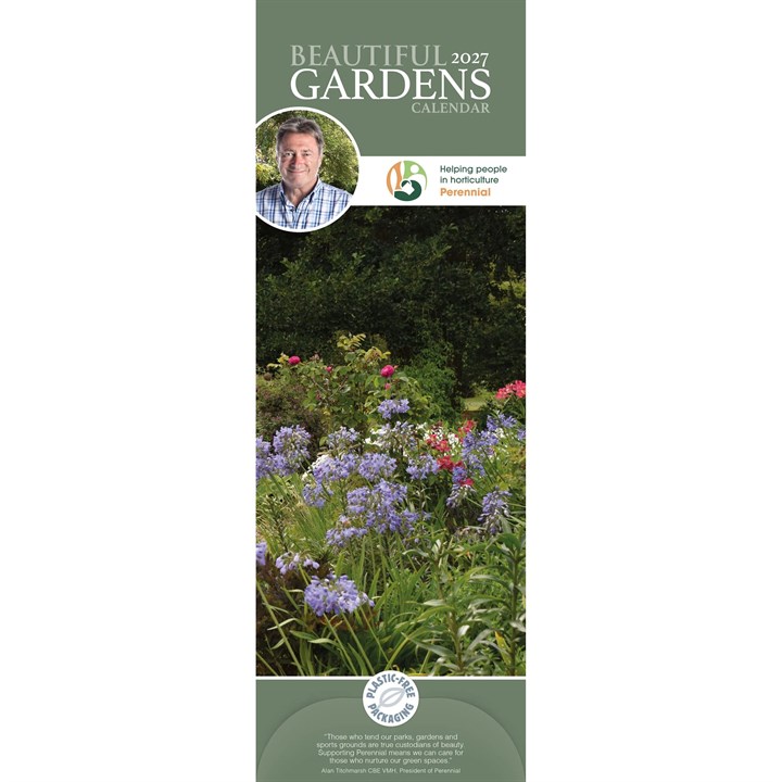 Alan Titchmarsh, Beautiful Gardens Slim Calendar 2027