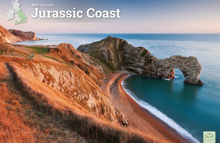 Jurassic Coast A4 Calendar 2027
