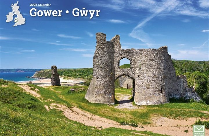Gower A4 Calendar 2027