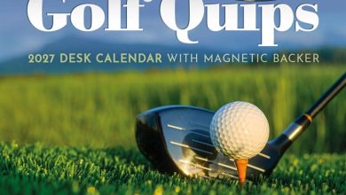 Golf Quips Mini Desk Calendar 2027