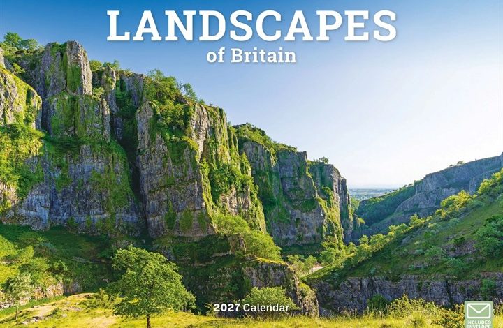 Landscapes Of Britain A4 Calendar 2027