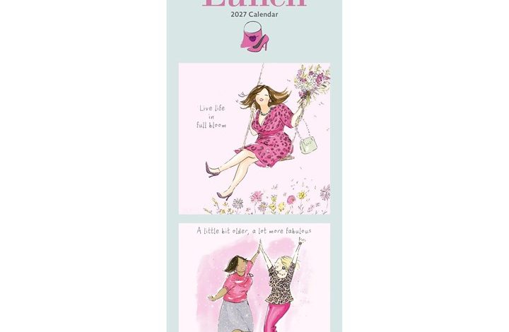 Ladies Who Lunch Slim Calendar 2027
