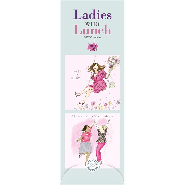 Ladies Who Lunch Slim Calendar 2027