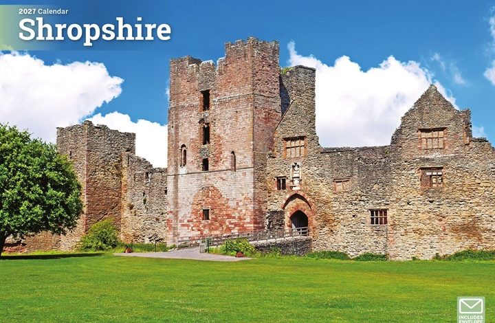 Shropshire A4 Calendar 2027