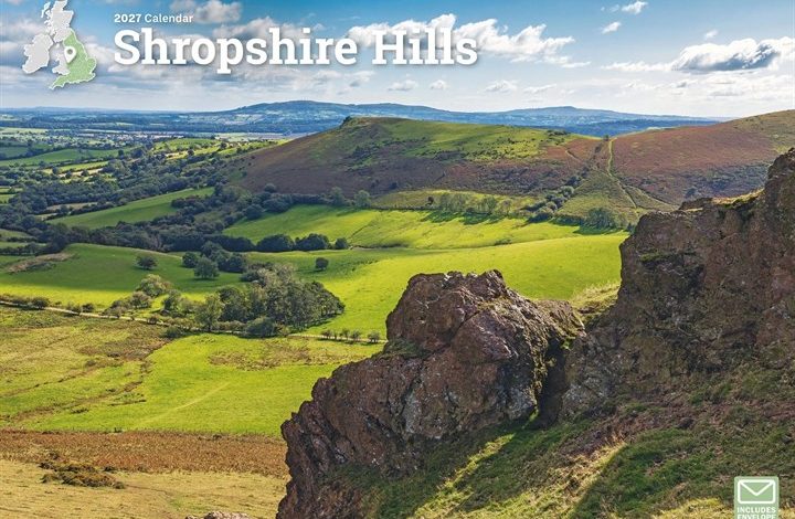 Shropshire Hills A4 Calendar 2027
