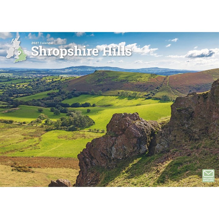 Shropshire Hills A4 Calendar 2027