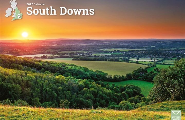 South Downs A4 Calendar 2027
