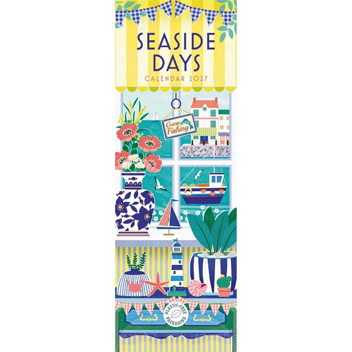 Seaside Days Slim Calendar 2027