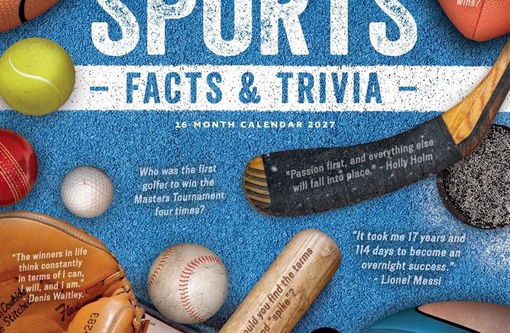 Sports Facts And Trivia Calendar 2027