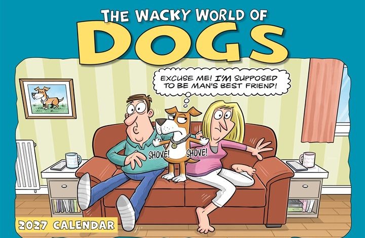 Wacky World of Dogs A4 Calendar 2027