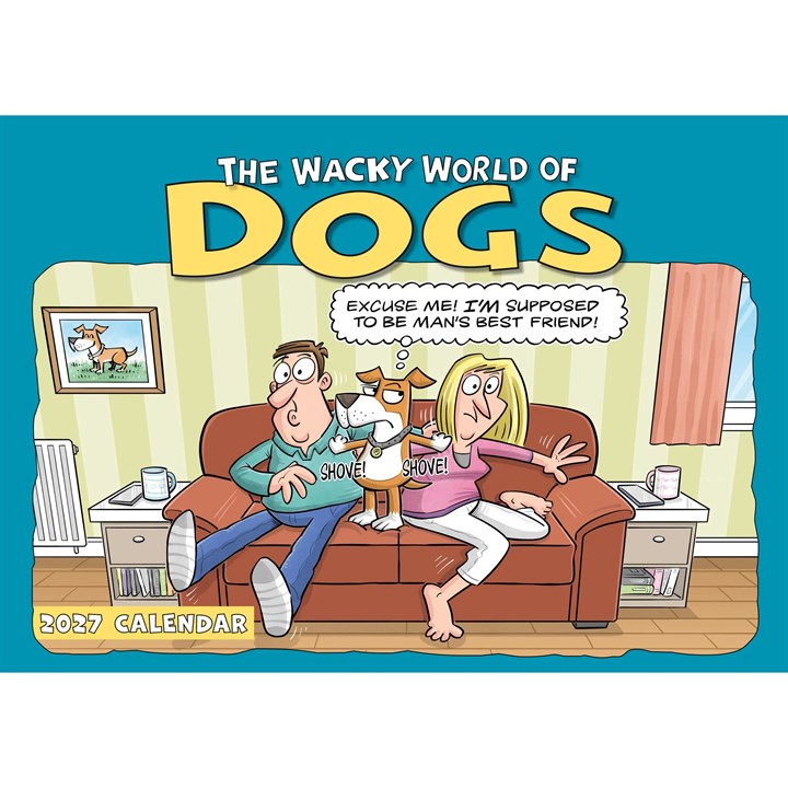 Wacky World of Dogs A4 Calendar 2027