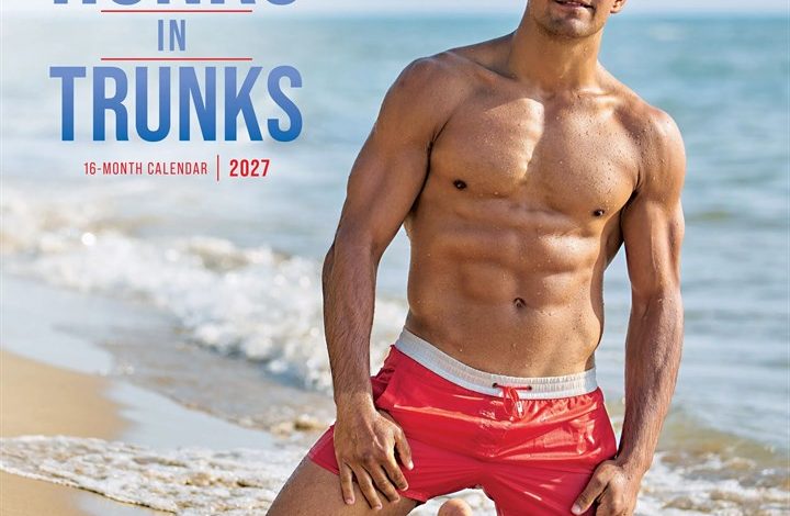 Hunks In Trunks Calendar 2027