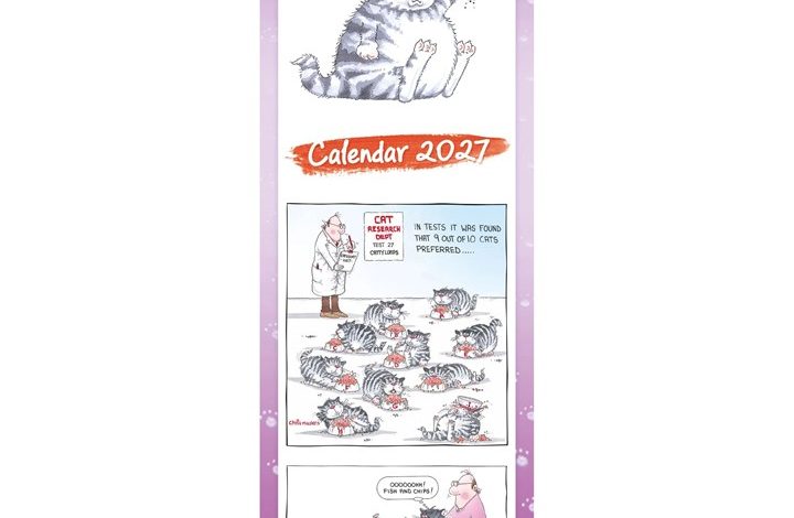 9 Lives Slim Calendar 2027