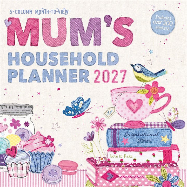 Mum’s Fabric Household Family Planner 2027