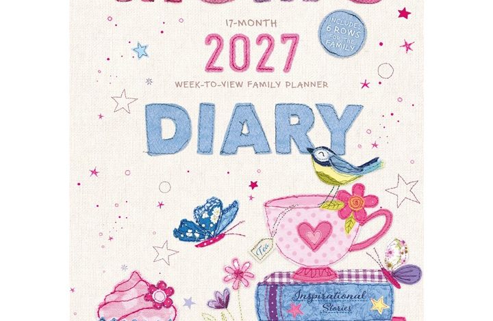 Mum's Fabric A5 Planner Diary 2026 - 2027