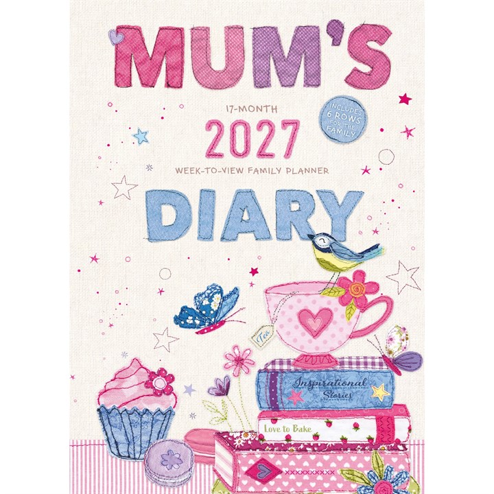 Mum’s Fabric A5 Planner Diary 2026 – 2027